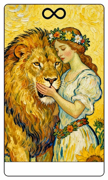 Strength tarot card