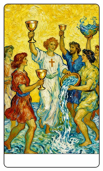 Three of Cups tarot card