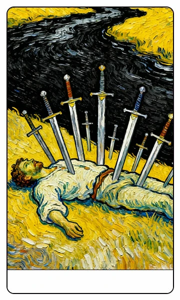 Ten of Swords tarot card