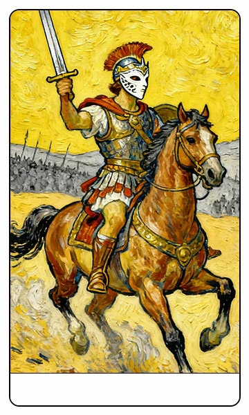 Knight of Swords tarot card