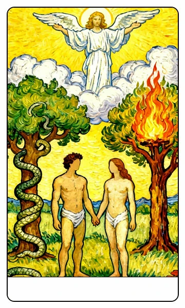 The Lovers tarot card