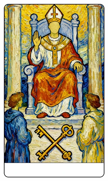 The Hierophant tarot card