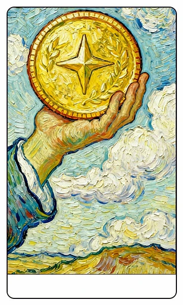 Ace of Pentacles tarot card