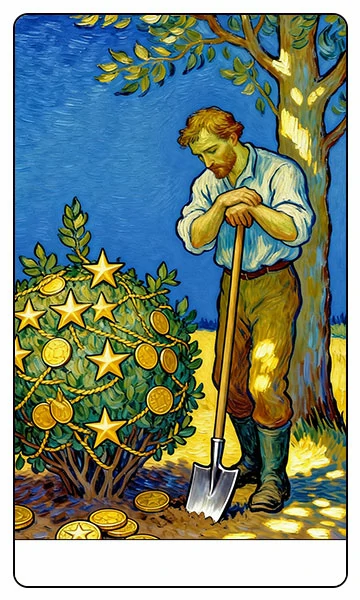 Seven of Pentacles tarot card