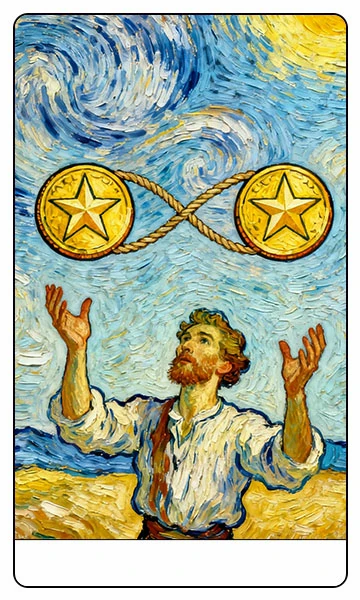 Two of Pentacles tarot card