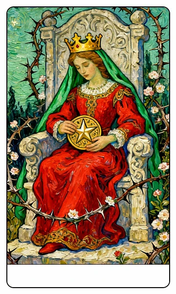 Queen of Pentacles tarot card