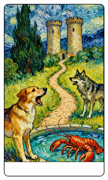 The Moon tarot card