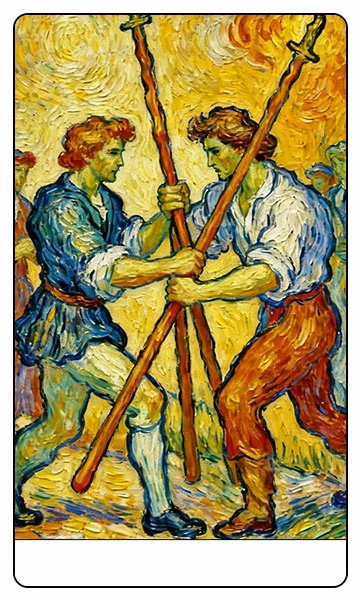 Five of Wands tarot card