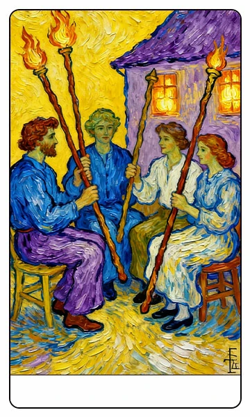Four of Wands tarot card