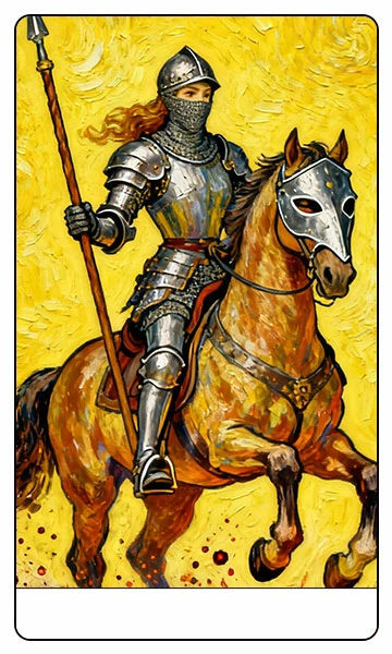 Knight of Wands tarot card