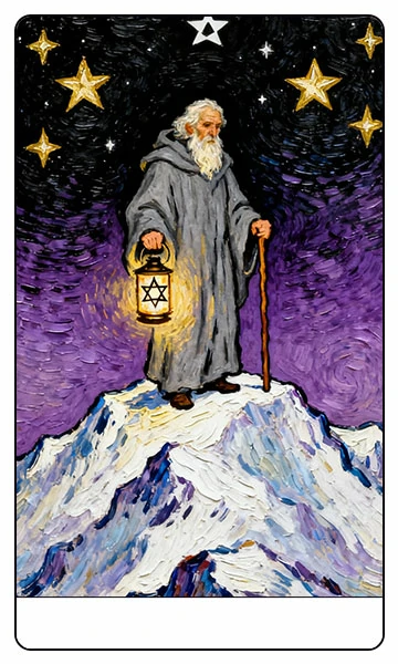The Hermit tarot card